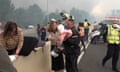 Thousands were evacuated and several were taken to hospital