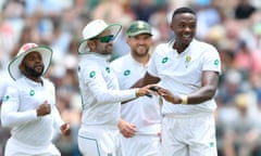 Kagiso Rabada and South Africa teammates