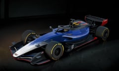 A computer-generated image of Cadillac’s F1 car for 2026