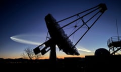 Arizona, US ‘The Fred Lawrence Whipple Observatory. One of the four Veritas gamma-ray telescopes, with the plume of a SpaceX rocket launch from Vandenberg in the background.’