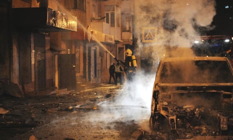 Kharkiv hit by mass drone attack, triggering multiple fires