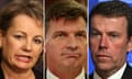 Sussan Ley, Angus Taylor and Dan Tehan
