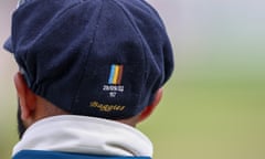 Derbyshire’s Anuj Dal wears baggy blue cap No 117