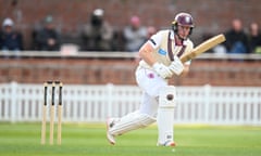 James Rew does the business for Somerset against Essex