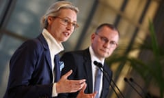 AfD co-leaders Alice Weidel and Tino Chrupalla pictured in Berlin earlier this year