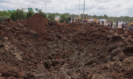 Yemen's Houthis fire missile at Israel's main airport – video report