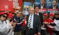 Prime minister Anthony Albanese and Labor’s Jerome Laxale campaigning in the seat of Bennelong in Sydney’s north